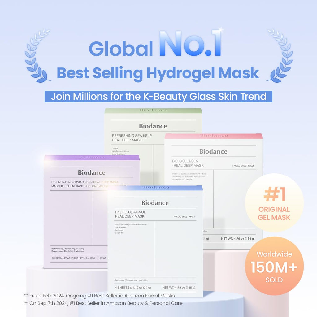 BIODANCE Cera-nol Day & Night Gel Duo: Ceramide Panthenol Mask & Gel Toner Pads Set, Korean Skincare Set for Moisturizing, Hydrating, Soothing, Korean Skin Care, Skin Care Routine Set