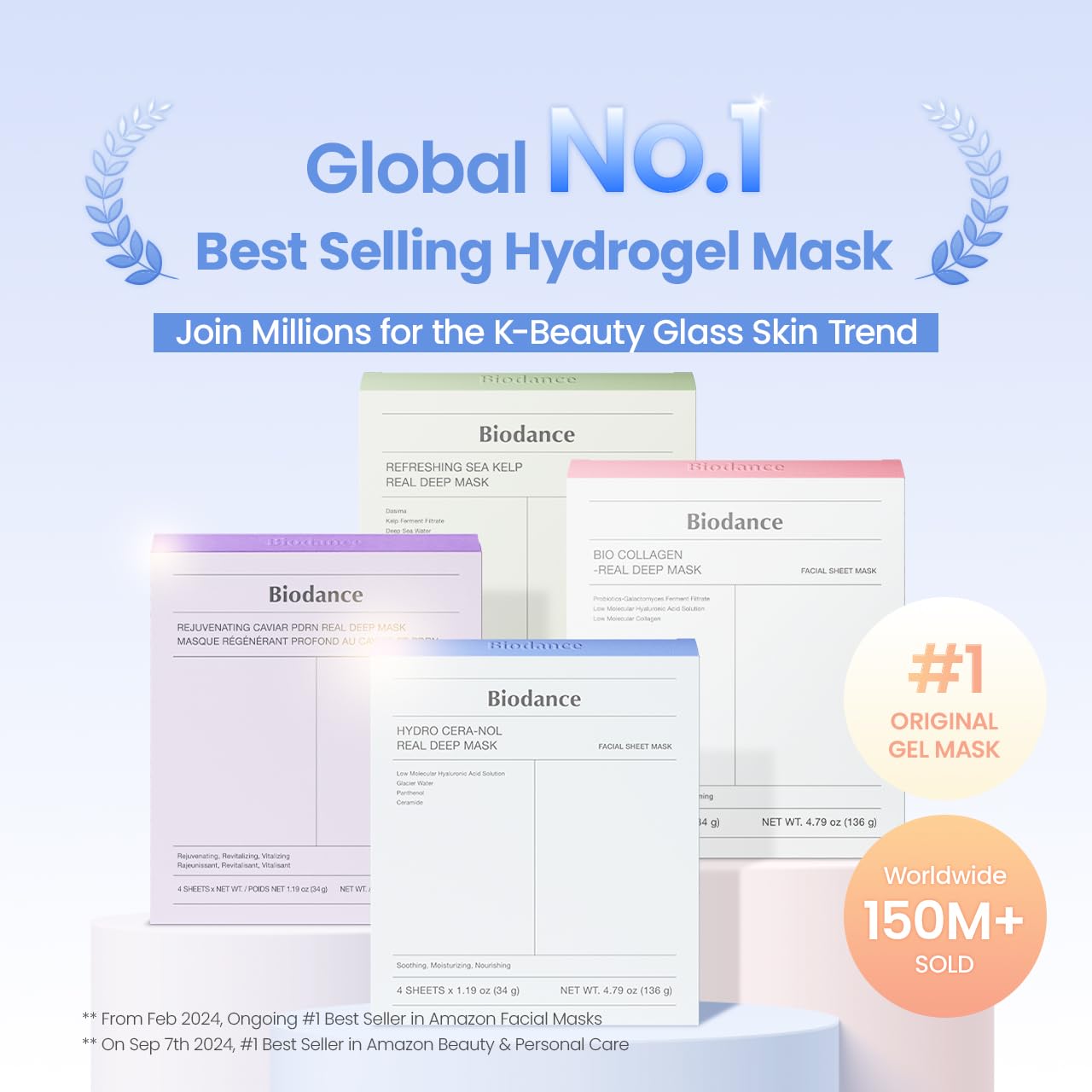 BIODANCE Cera-nol Day & Night Gel Duo: Ceramide Panthenol Mask & Gel Toner Pads Set, Korean Skincare Set for Moisturizing, Hydrating, Soothing, Korean Skin Care, Skin Care Routine Set