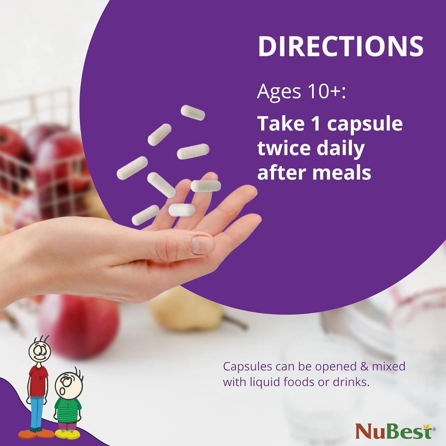 NuBest Bundle Tall 10+ 60 Capsules Tall Kids 60 Chewable Tablets | Height Growth Support for Kids & Teens | Calcium, Vitamins D3 K2, Collagen & Herbs