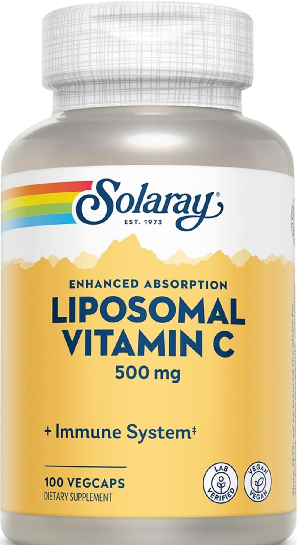 SOLARAY Liposomal Vitamin C 500 mg, 100 VegCaps