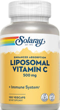 SOLARAY Liposomal Vitamin C 500 mg, 100 VegCaps