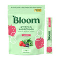 Bloom Nutrition Superfood Greens Powder Stick Packs, Digestive Enzymes with Probiotics and Prebiotics, Gut Health, Bloating Relief for Women, Chlorella, Green Juice Mix, 15 SVG, Berry