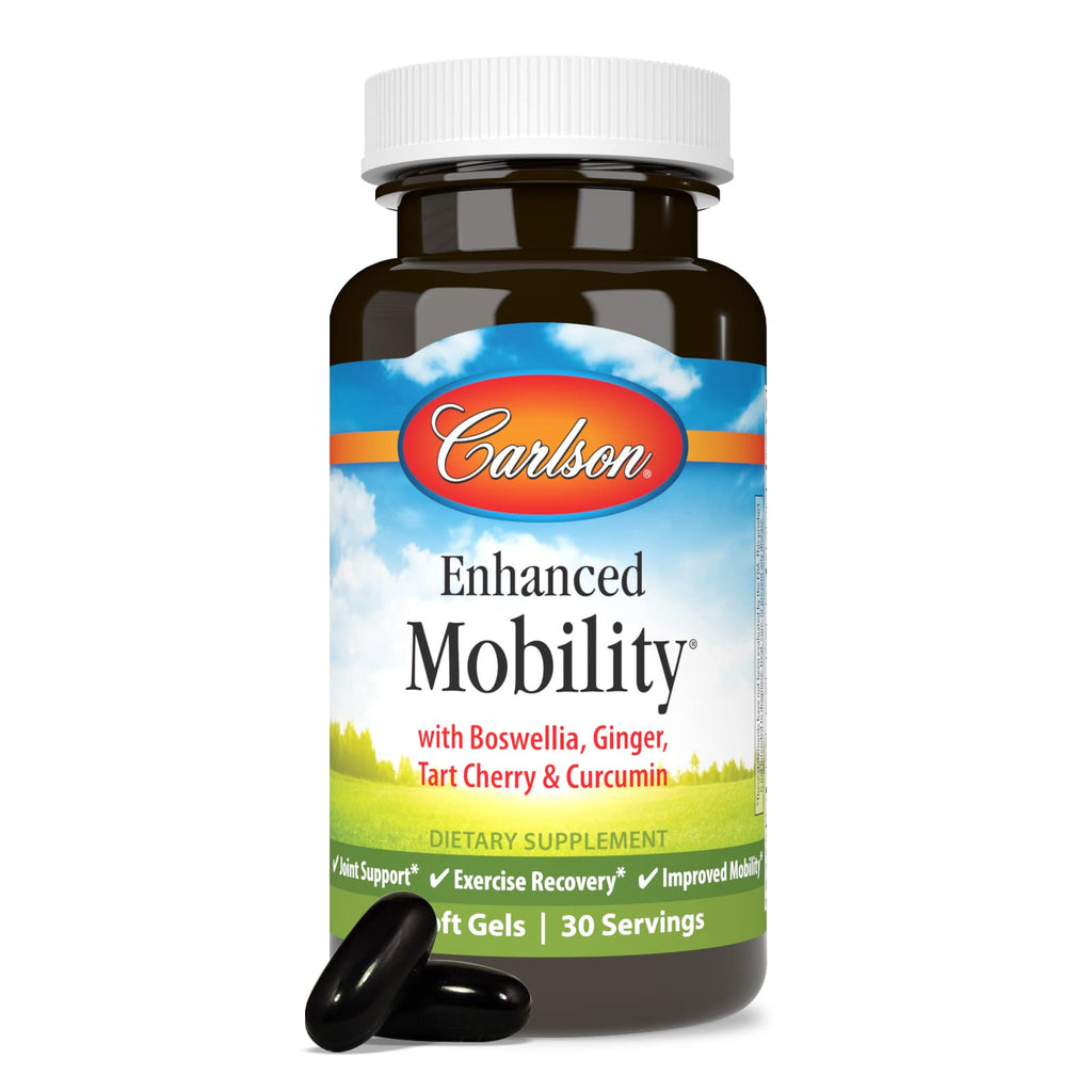 Carlson Enhanced Mobility, Botanical Joint Support, Boswellia, 60 Softgels