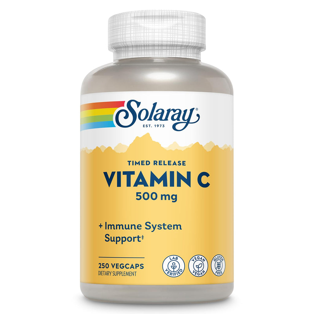 SOLARAY Vitamin C 500 mg Two-Stage Timed-Release, 250 VegCaps