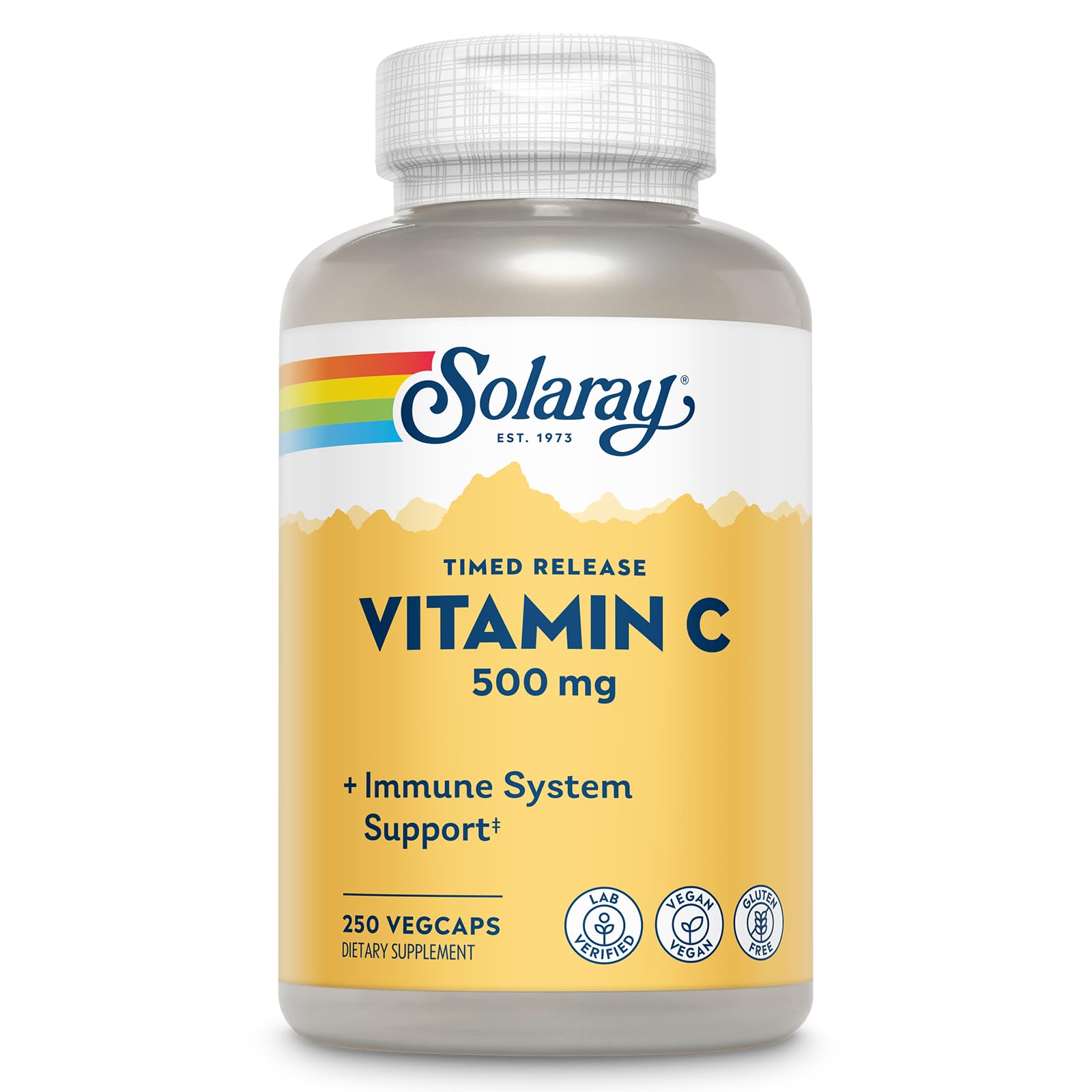 SOLARAY Vitamin C 500 mg Two-Stage Timed-Release, 250 VegCaps