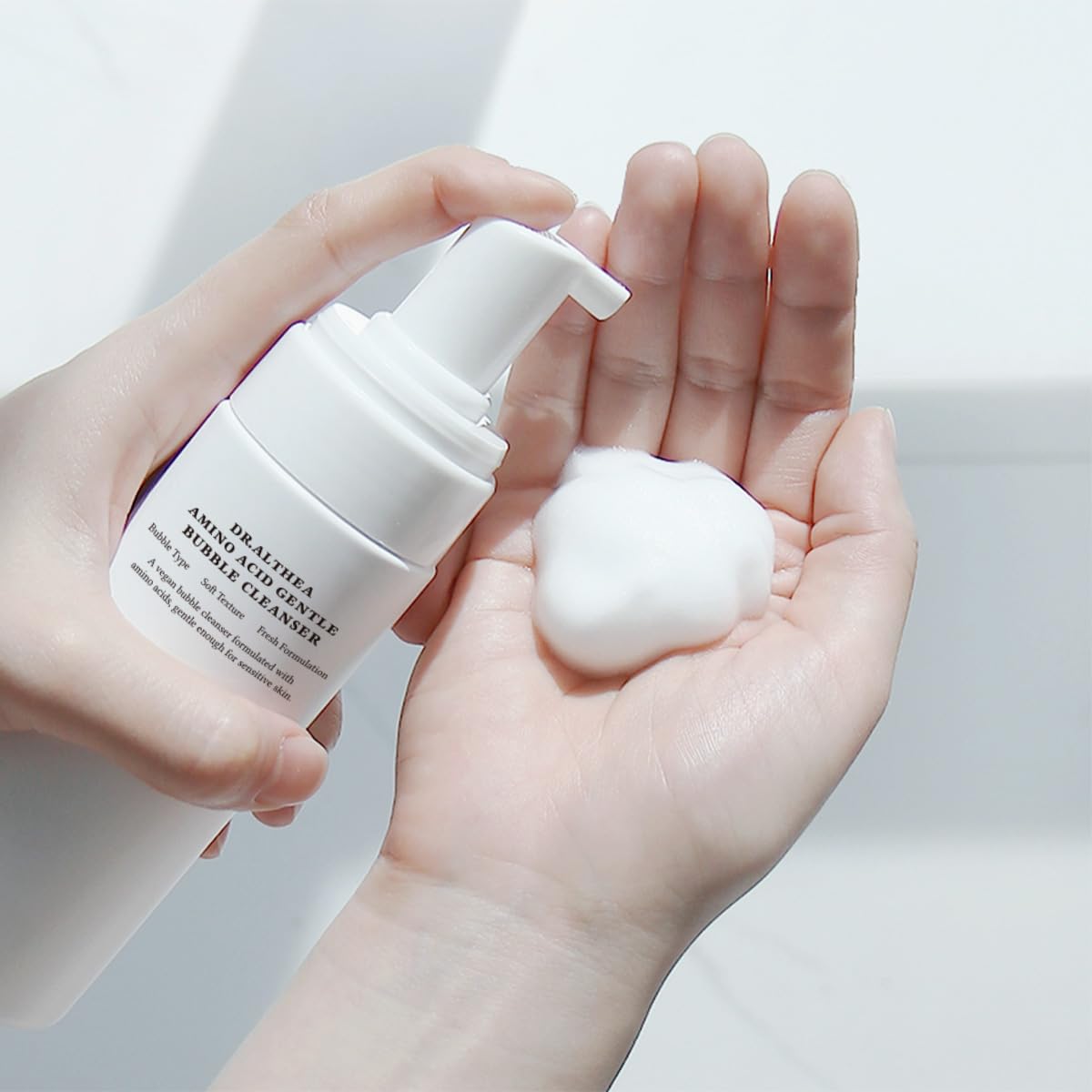 Dr.Althea Amino Acid Gentle Bubble Cleanser | Foam Cleanser | Daily Gentle Face Wash for Sensitive Skin | Vegan Korean Skin Care | 4.73 fl oz
