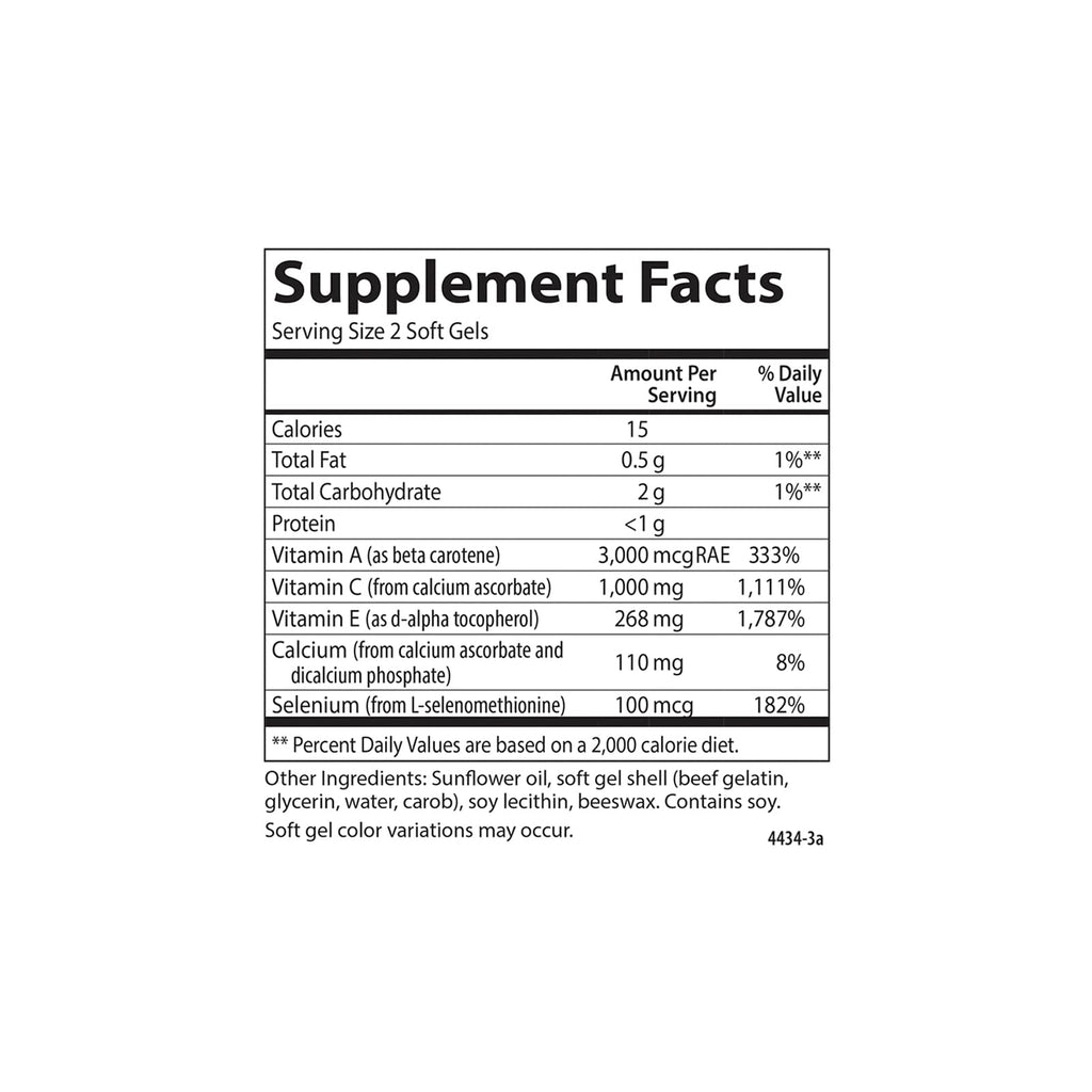 Carlson ACES, Vitamins A, C, E + Selenium, Cellular Health, 300 Softgels
