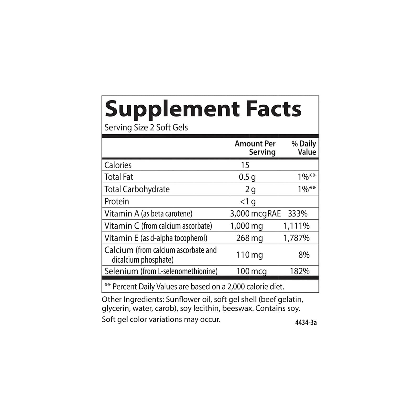 Carlson ACES, Vitamins A, C, E + Selenium, Cellular Health, 300 Softgels