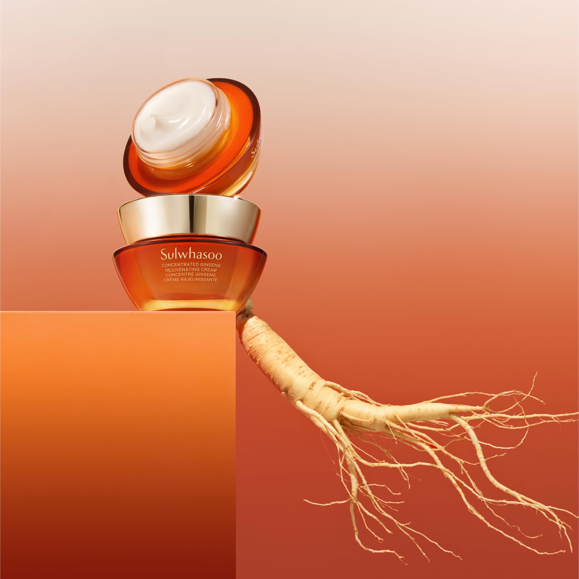 Sulwhasoo Concentrated Ginseng Rejuvenating Cream | Anti-Aging Korean Moisturizer | With Ginseng, Peptides & Squalane | Firms & Reduces Wrinkles | Hydrating Face Cream for All Skin Types, 0.33 fl. oz.