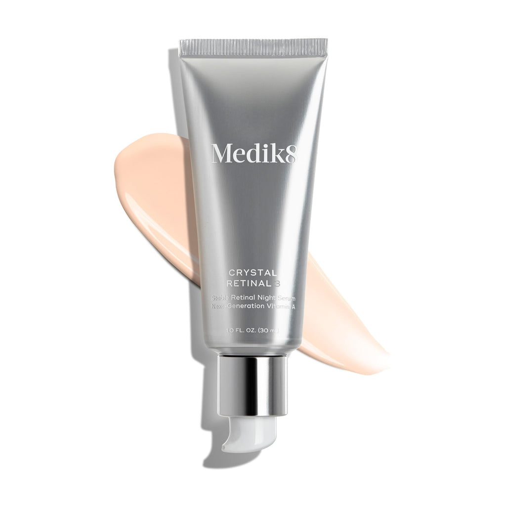 Medik8 Crystal Retinal 3 - Firming, Advanced Skin Retinaldehyde Face Serum - Night Serum with Hyaluronic Acid and Vitamin E - Gluten Free - 1 oz