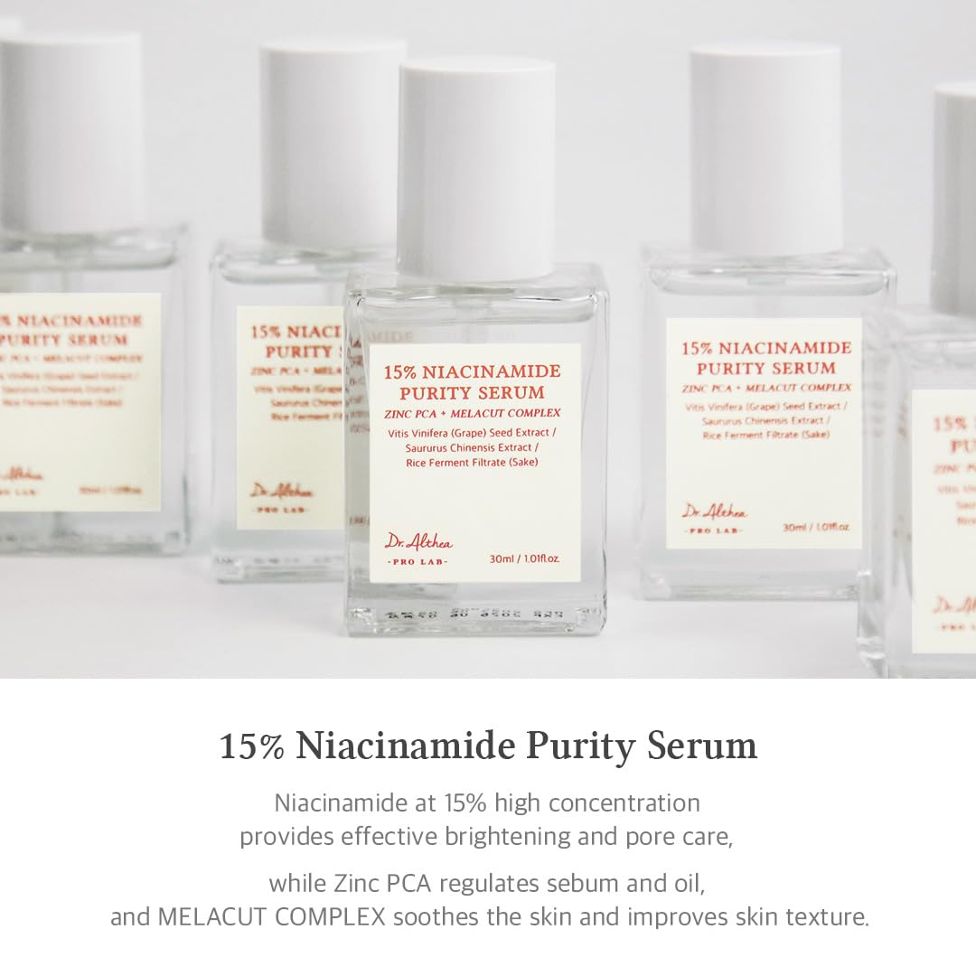 Dr.Althea 15% Niacinamide Purity Serum, 1.01 Fl Oz, Korean Vegan Skin Care