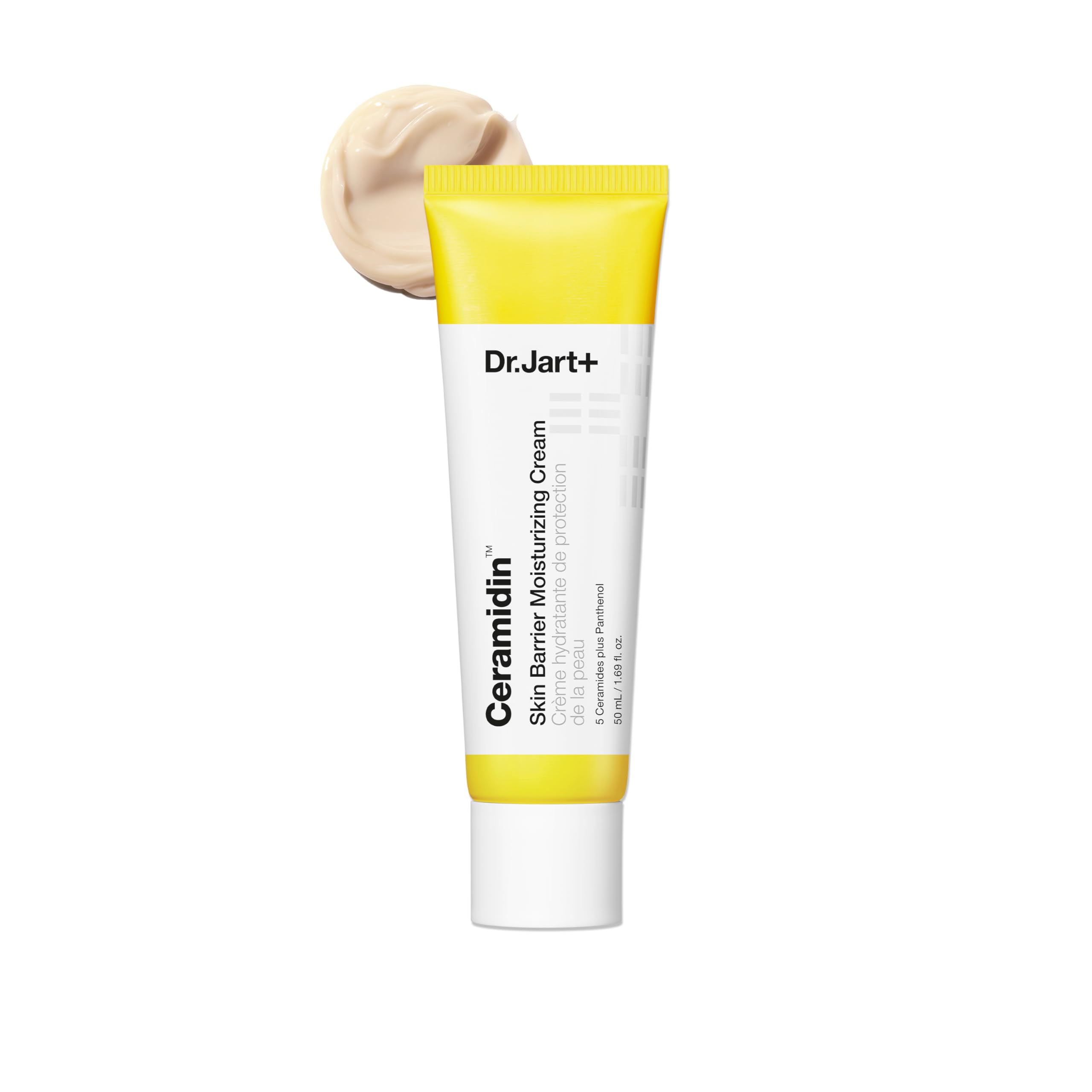 Dr.Jart+ Ceramidin Skin Barrier Korean Face Cream Moisturizer with Ceramides and Panthenol | Korean Skin Care, 1.69 Fl Oz
