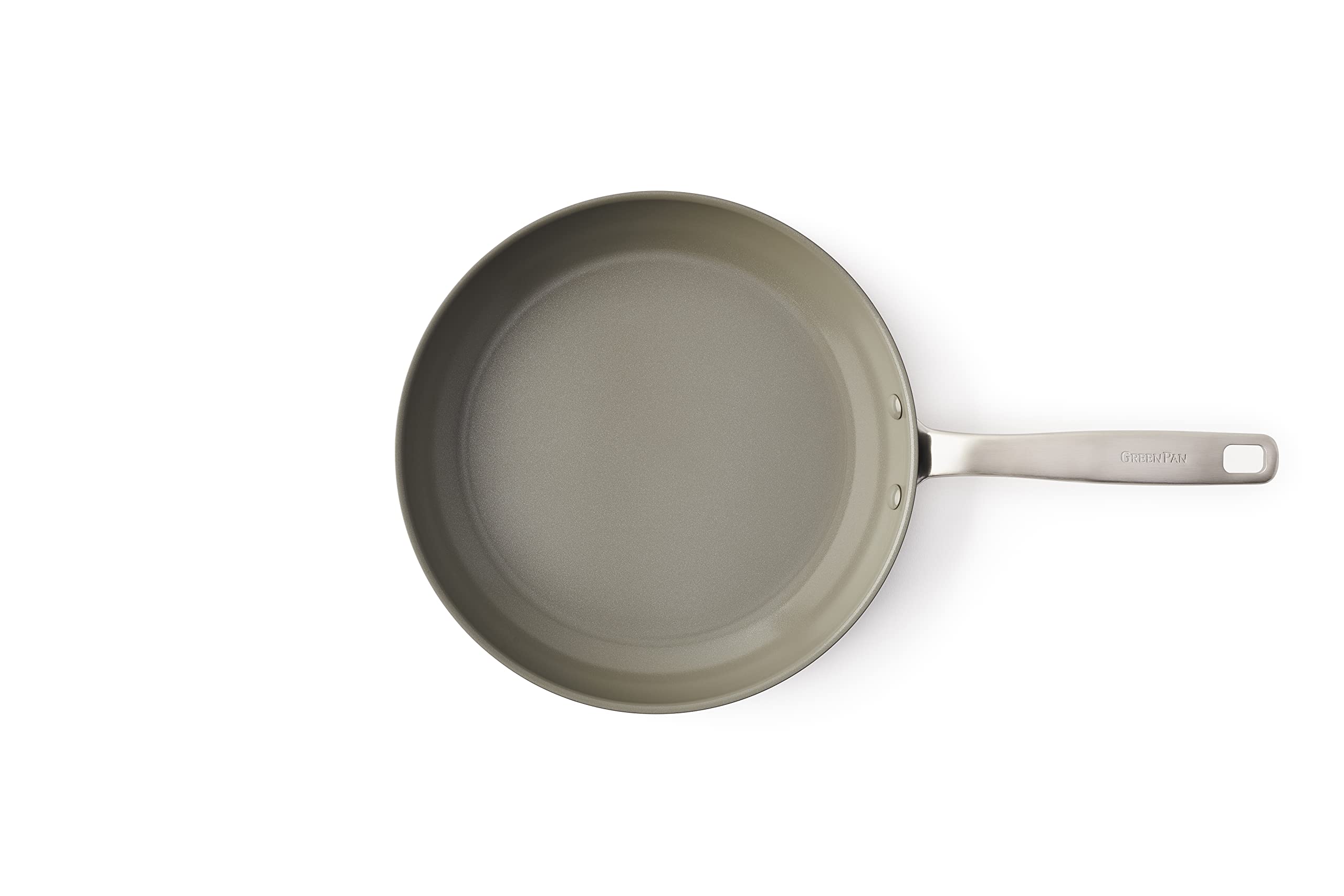 GreenPan Chatham Hard Anodized Healthy Ceramic Nonstick 8" and 10" Frying Pan Skillet Set, Omelette and Egg Pan, PFAS-Free, Dishwasher Safe, Oven Safe, Gray