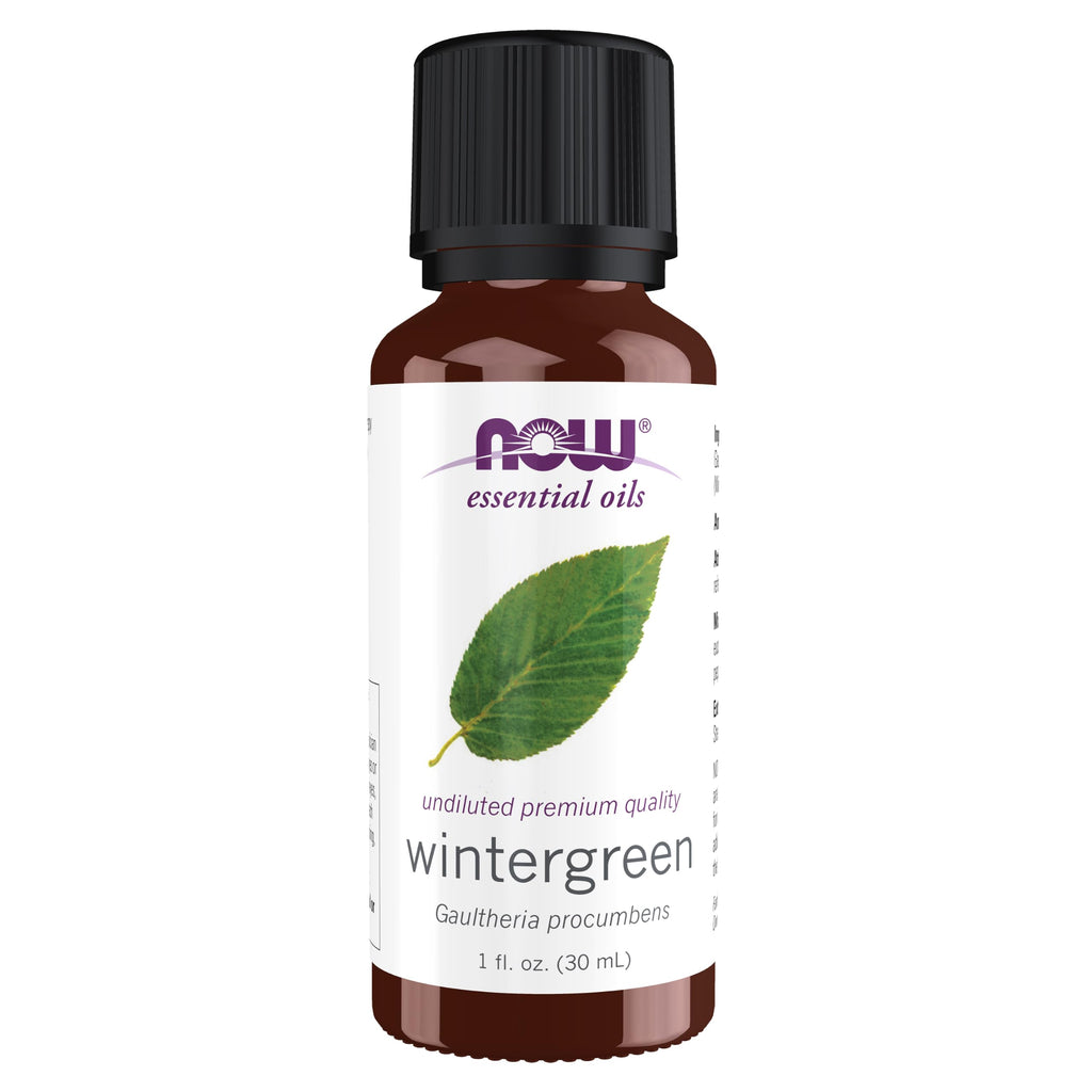 NOW Essential Oils, Wintergreen Oil, Steam Distilled, Undiluted, 1 fl. oz