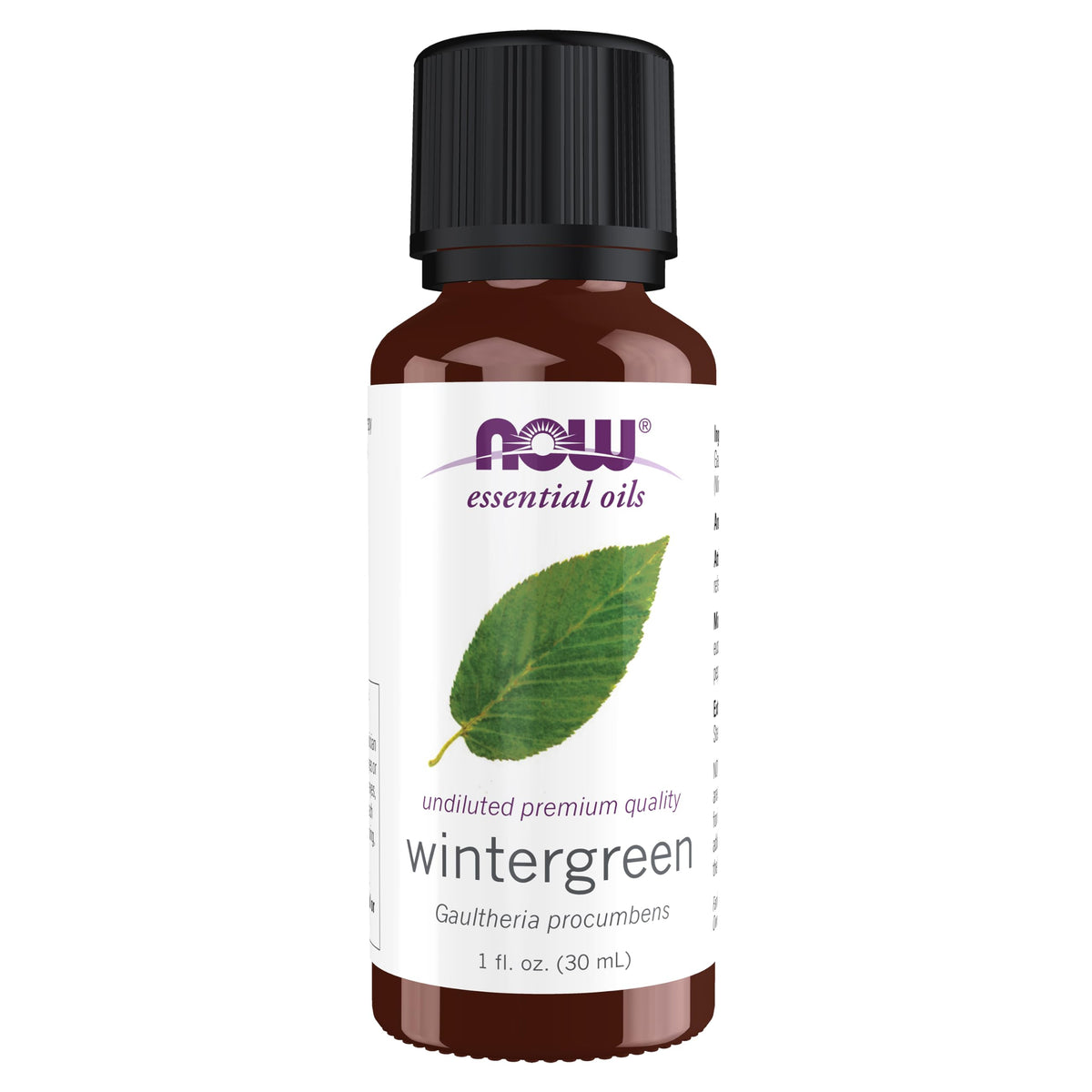 NOW Essential Oils, Wintergreen Oil, Steam Distilled, Undiluted, 1 fl. oz