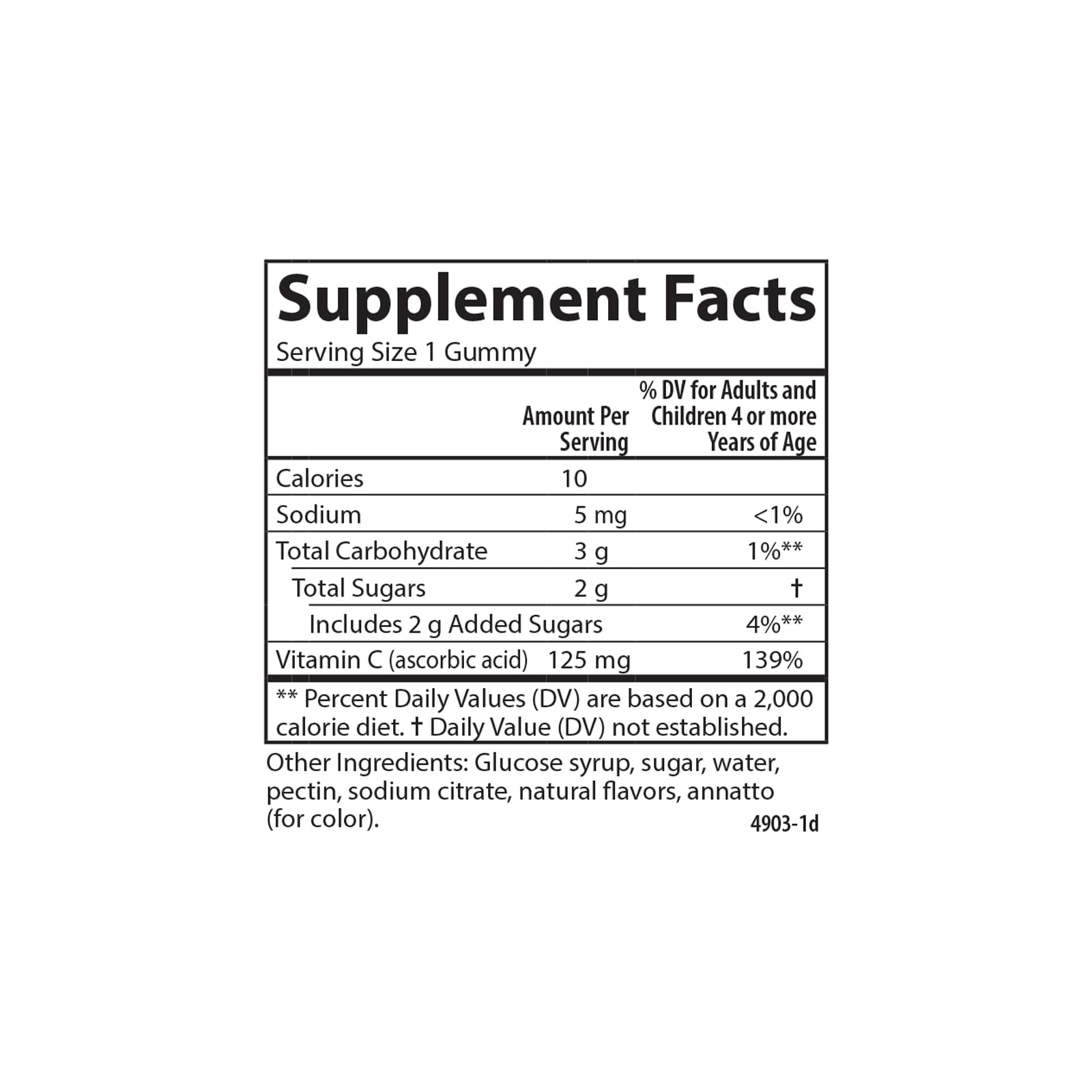 Carlson Kid's Vitamin C Gummies, 125 mg, Non-GMO, 60 Vegetarian Gummies