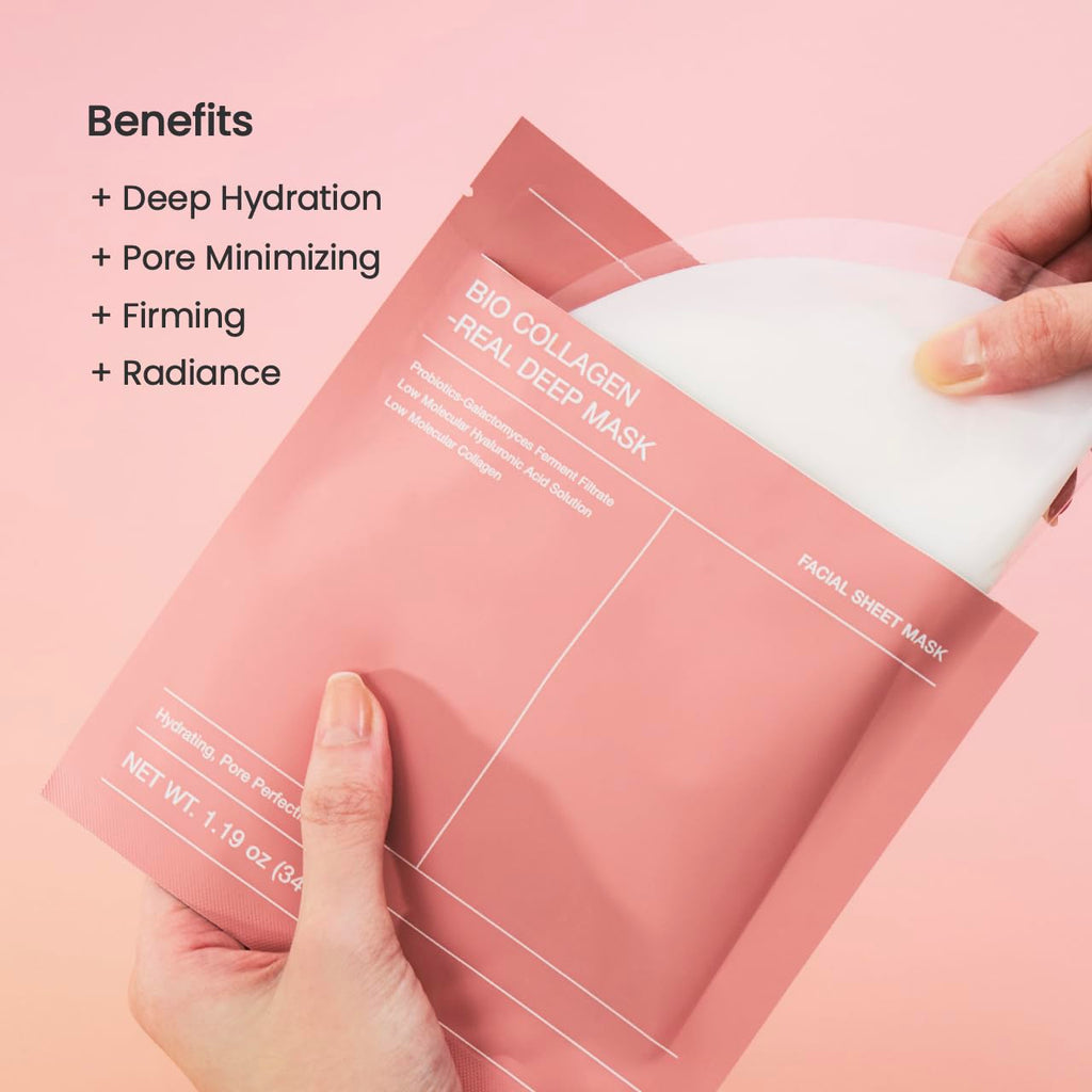 BIODANCE Radiance & Firming Duo: Vita Niacinamide Gel Toner Pads and Bio-Collagen Real Deep Mask for Glass Skin, Brightening, Pore-Minimizing, Korean Skin Care, Skin Care Set