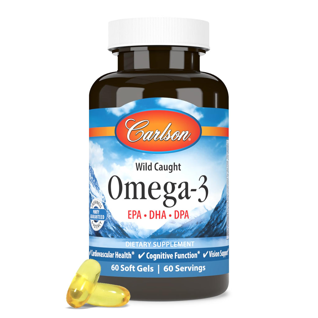 Omega-3, 700 mg Omega-3s, EPA, DHA, DPA, Budget Friendly, Wild Caught, Sustainably Sourced, 60 Soft Gels