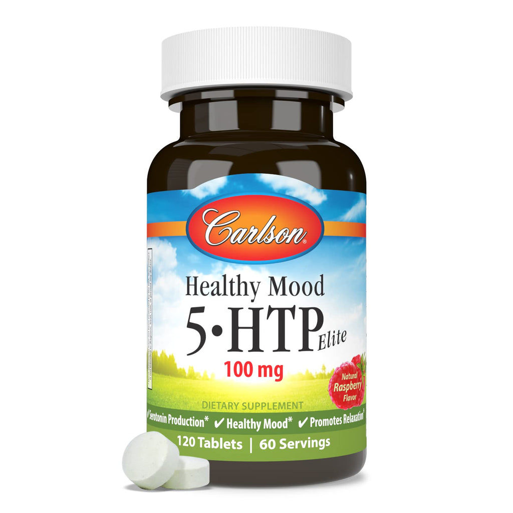 Carlson Healthy Mood 5-HTP Elite, 100 mg, Healthy Mood, 120 Tablets