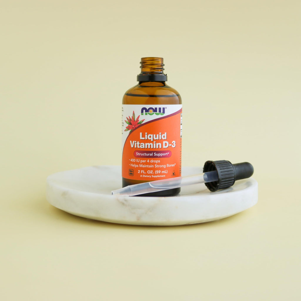 NOW Foods Supplements, Liquid Vitamin D-3, Strong Bones, 2-Ounce