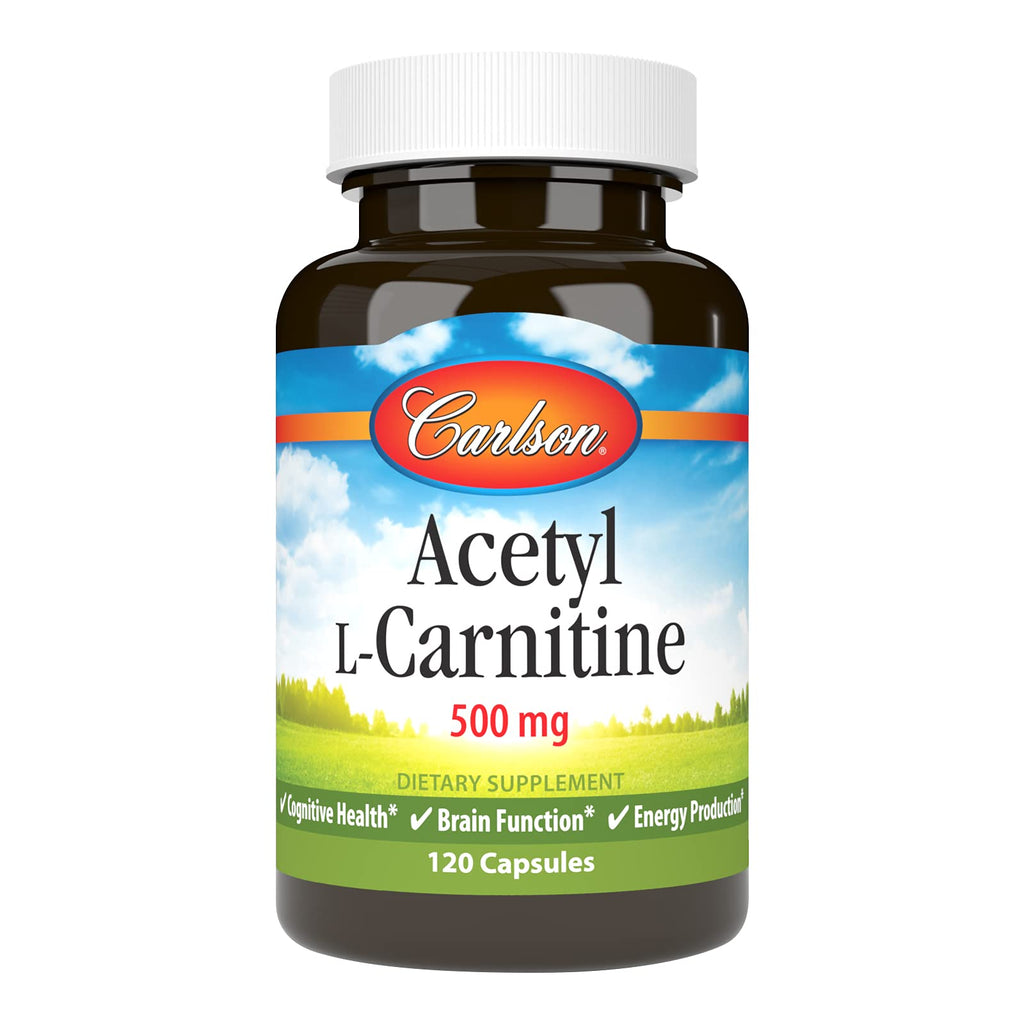 Carlson Acetyl L-Carnitine, 500 mg, 120 Vegetarian Capsules