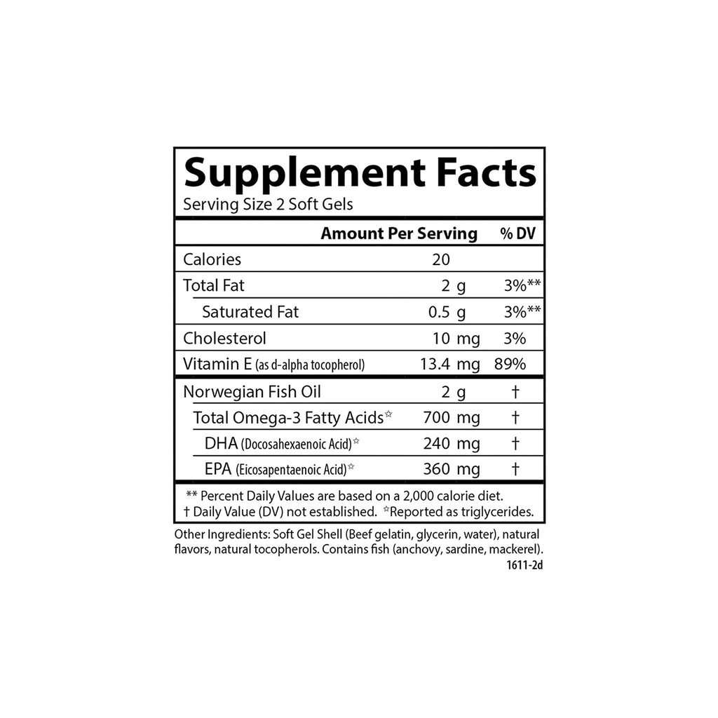 Carlson Teen's Smart Catch, 700 mg, from Norway, Lemon, 90 Softgels