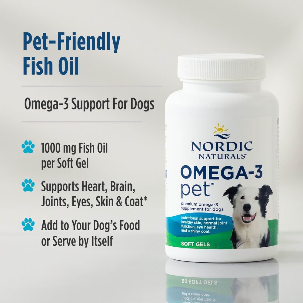 Nordic Naturals Omega-3 Fish Oil for Dogs with EPA + DHA - 180 Count