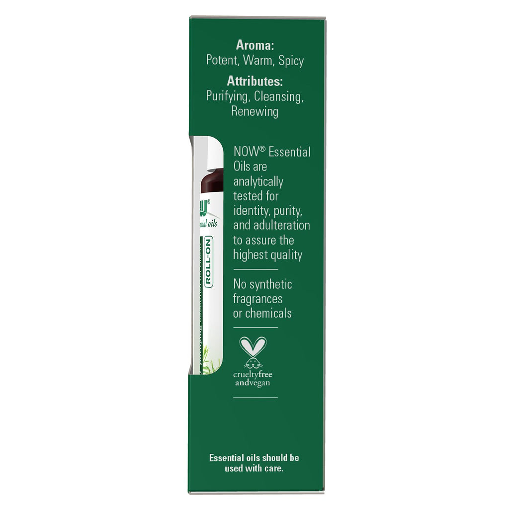 NOW Essential Oils, Organic Tea Tree Oil Purifying Roll-On, 10 mL