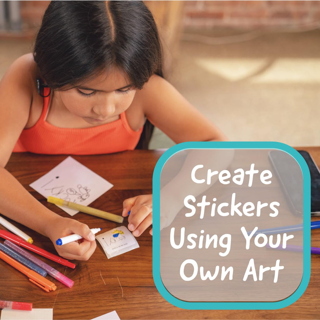 Sticker Maker by Hello Blink - Mini Stickers and Photo Printer - Small Portable Bluetooth Thermal Printer Sticker Machine for Kids Gifts - Aged 8+ - iPhone Android Compatible