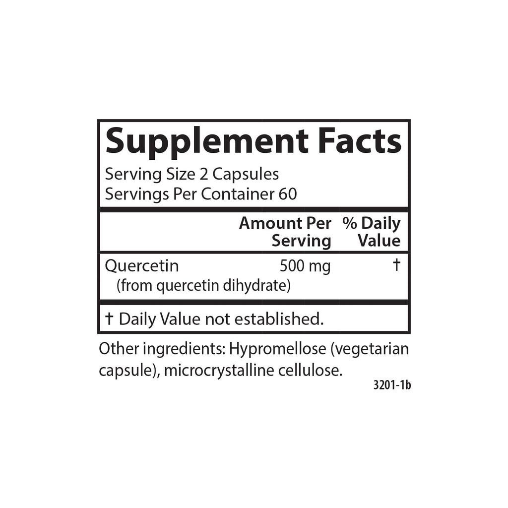 Carlson Quercetin, 500 mg, Seasonal Support, 120 Vegetarian Capsules