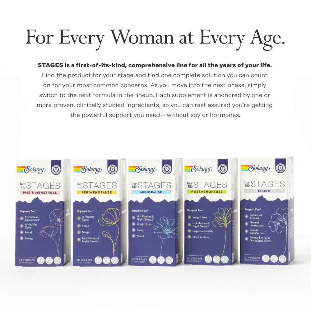 SOLARAY Perimenopause her Life Stages, 60 VegCaps