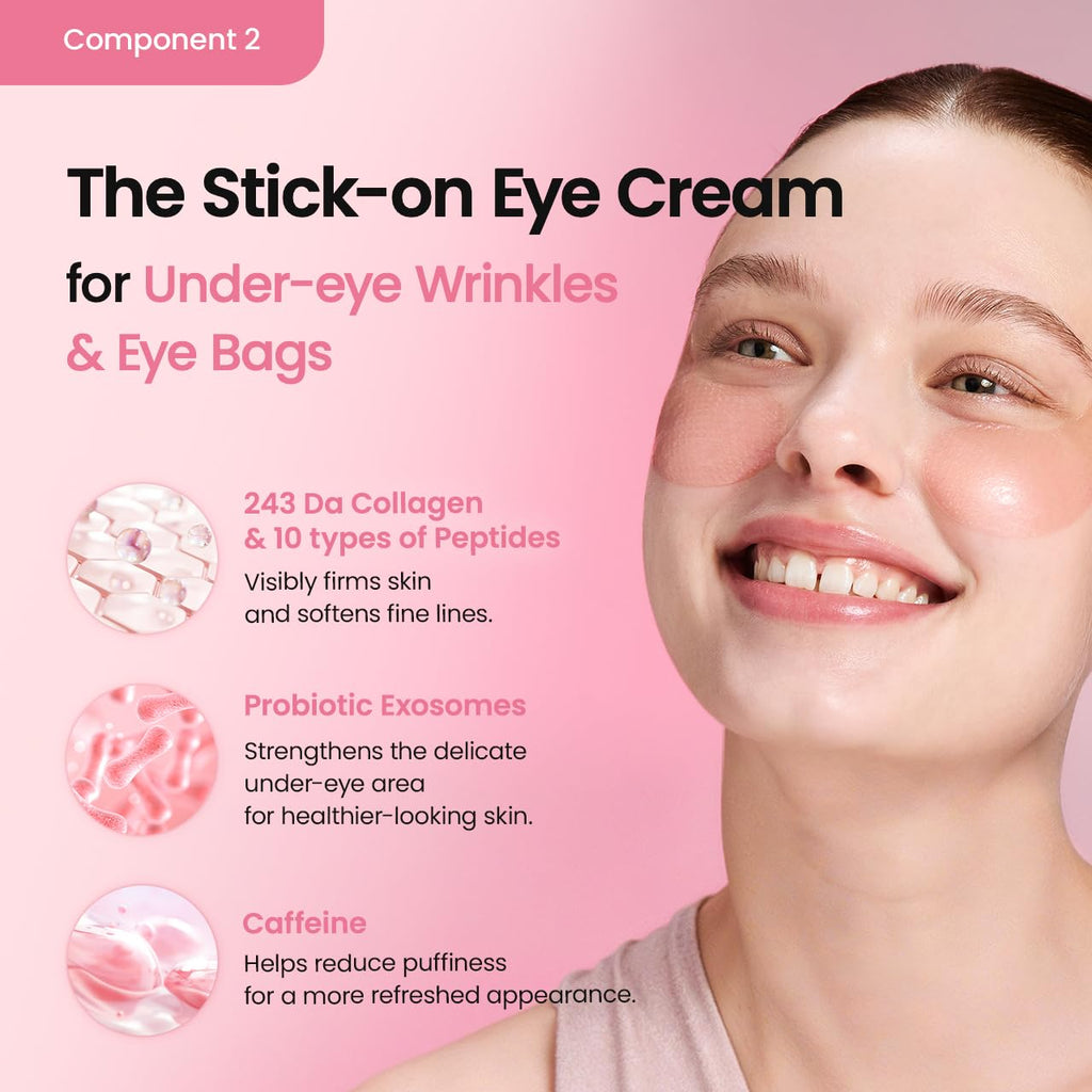 BIODANCE Collagen Boosting Set: Collagen Peptide Serum & Eye Patches, Plumping, Anti Wrinkle Set, Quick Morning Routine for Puffy Eyes, Smile Lines, Glass Skin Base, Skin Care Gift Set