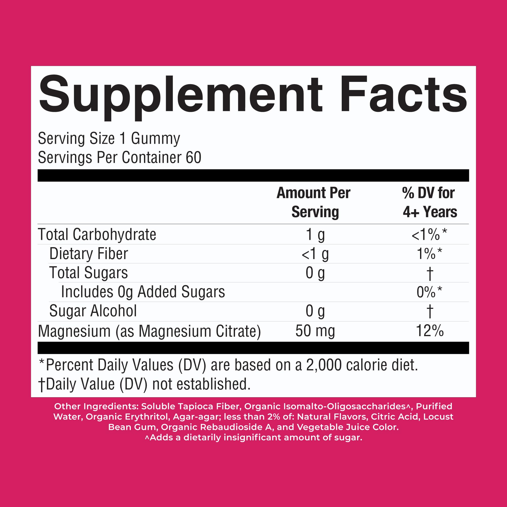 MaryRuth's Kids Magnesium Gummies, 50mg Magnesium Citrate for Kids 4+, 60ct