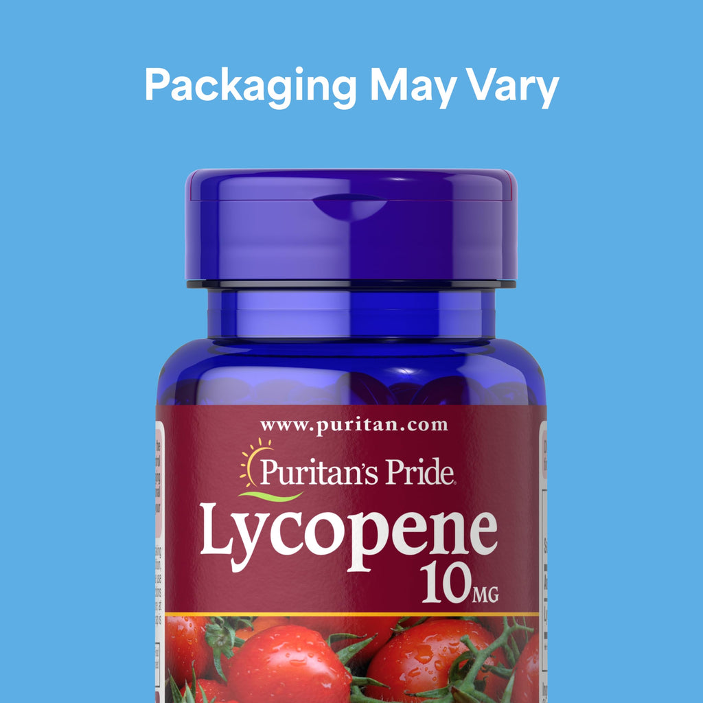 Puritan's Pride Premium Lycopene 10mg, Dietary Supplement for Prostate, Antioxidant, Heart Health, and Overall Health Support, 100 Rapid Release Softgels