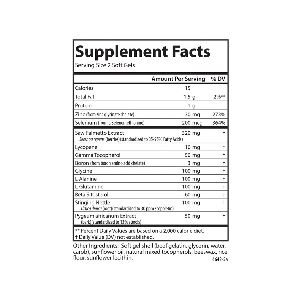 Carlson Nutra-Support Prostate, Prostate Support, Men's Health, 90 Softgels