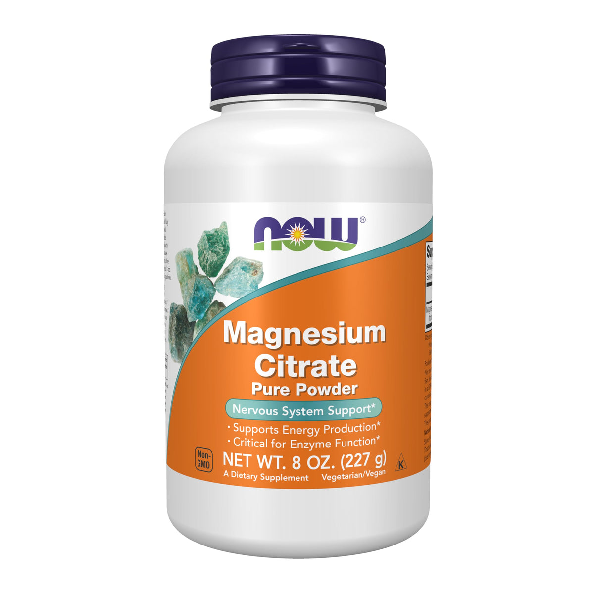 NOW Foods Supplements, Magnesium Citrate Pure Powder, Enzyme Function, 8-Ounce