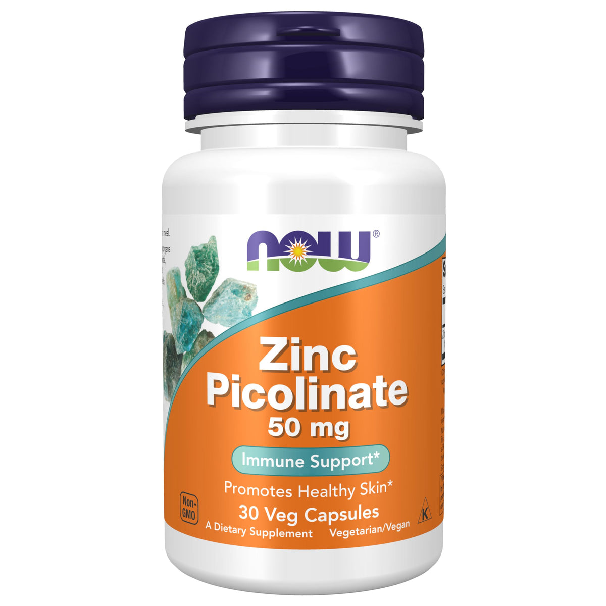 Now Supplements, Zinc Picolinate 50 mg, 30 Veg Caps