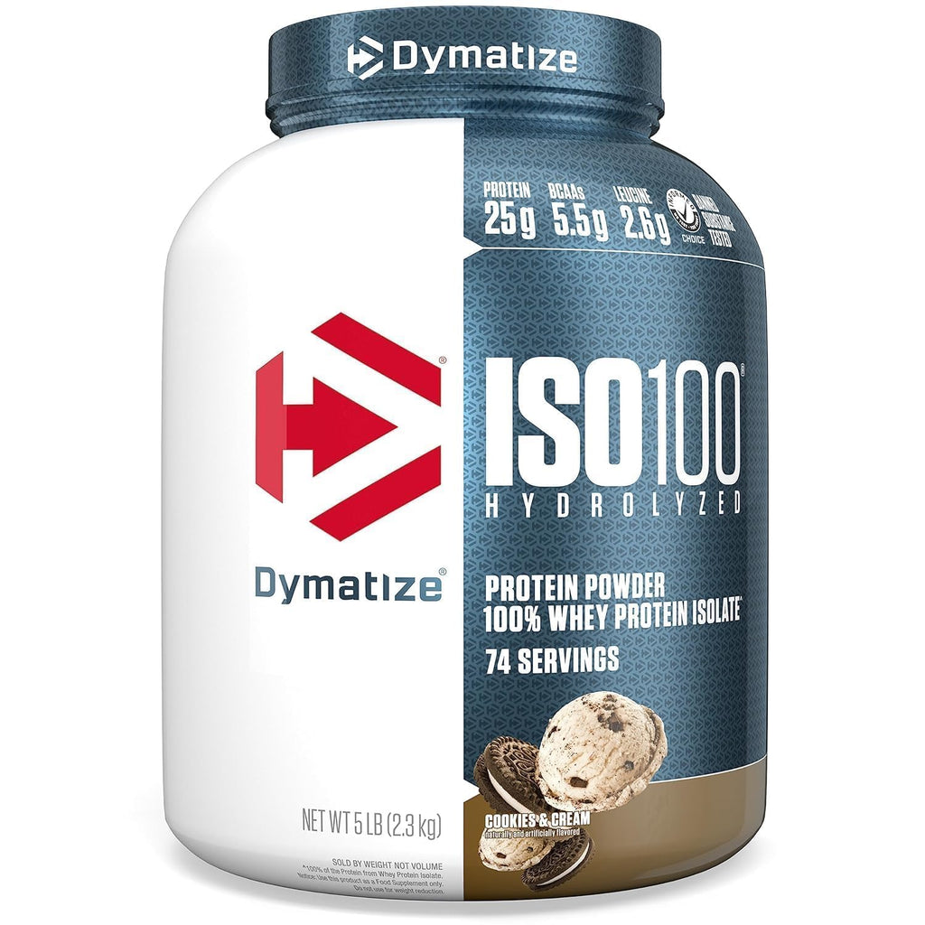 Dymatize ISO100 Hydrolyzed Protein Powder, 100% Whey Isolate Protein, 25g of Protein & ISO100 Hydrolyzed Protein Powder, 100% Whey Isolate, Dunkin' Glazed Donut Flavor