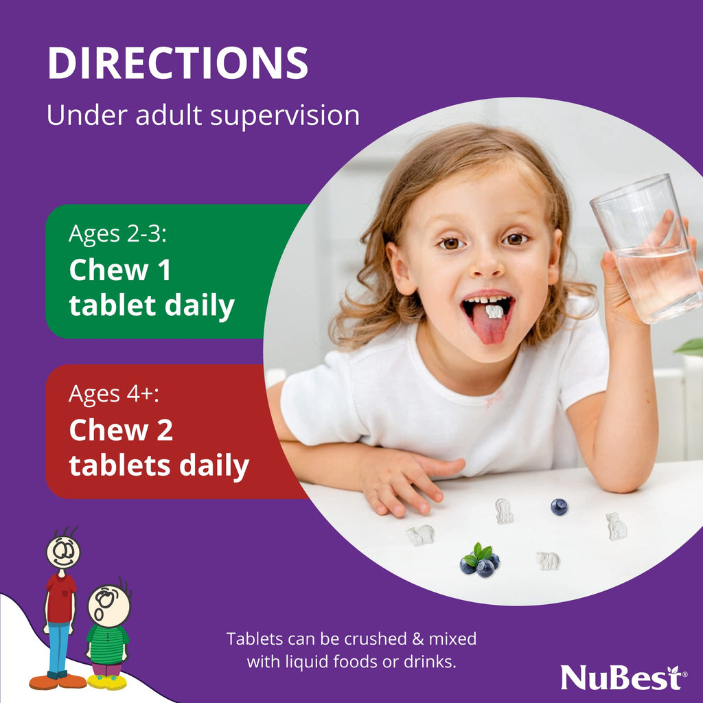 NuBest Bundle Tall 10+ 60 Capsules Tall Kids 60 Chewable Tablets | Height Growth Support for Kids & Teens | Calcium, Vitamins D3 K2, Collagen & Herbs