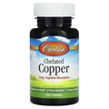 Carlson Chelated Copper, 5 mg, Superior Absorption, 100 Tablets