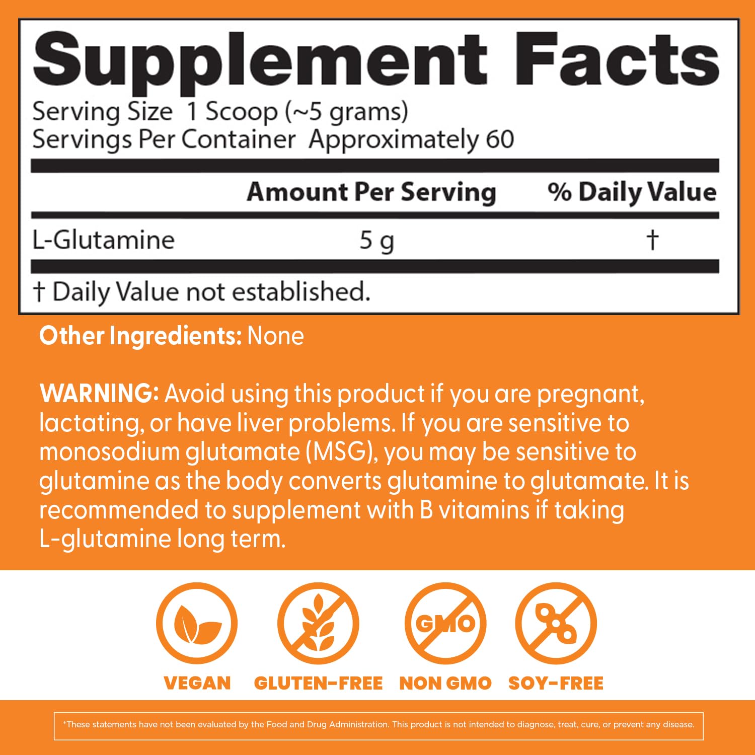 Doctors Best Pure L Glutamine Powder Supplement for Men & Women - L-Glutamine 5g Per Serving, Amino Acid Support, Supports Muscle Mass & Strength, Non-GMO, Gluten Free, Soy Free, Vegan - 10.6 oz