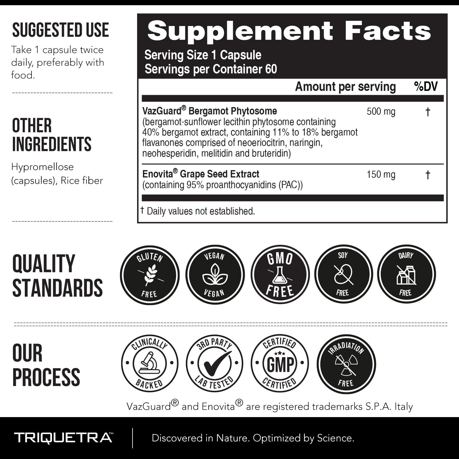 SoActive Bergamot: 2.5X More Effective, Italian Citrus Bergamot Phytosome - Clinically Validated | Enhanced with Grape Seed Extract - Supports Cholesterol & Weight Management (60 Capsules)