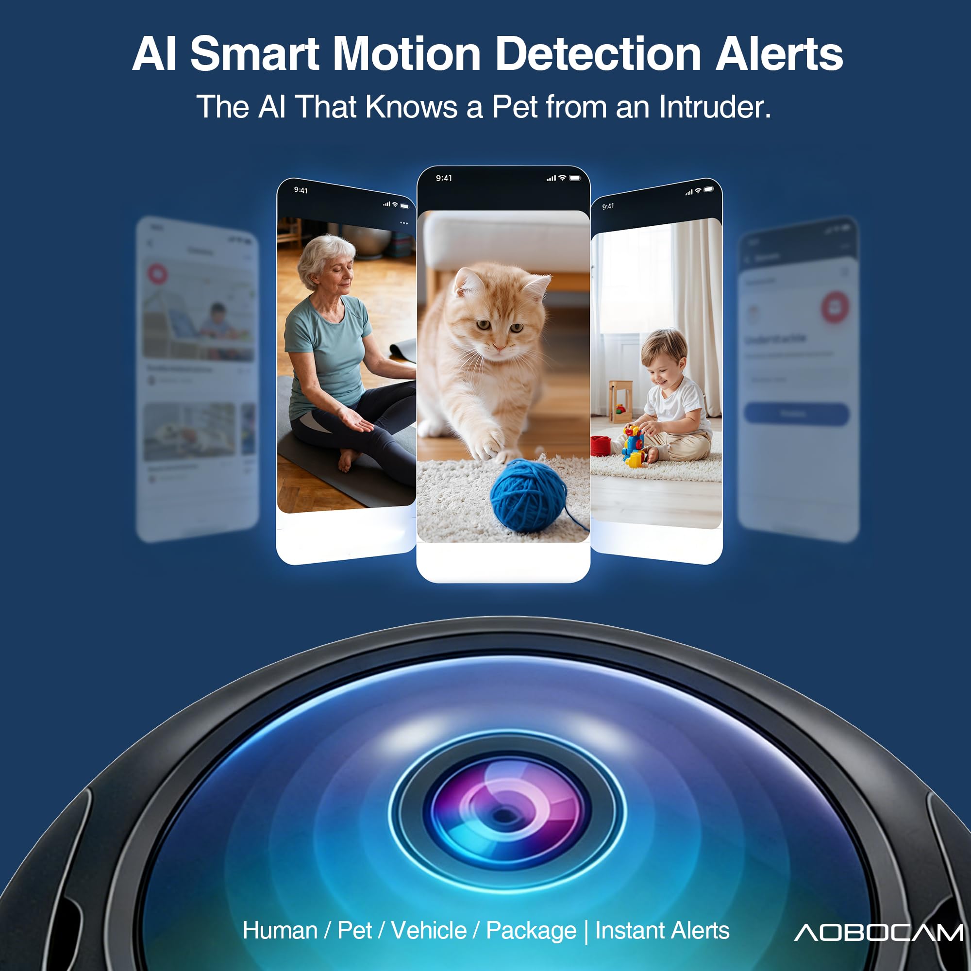 AOBOCAM 4K Hidden Camera 5G WiFi, Mini Nanny Cam for Home Security
