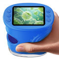 4K 1000X Handheld Digital Microscope for Kids with 2.0" IPS Screen(Blue)
