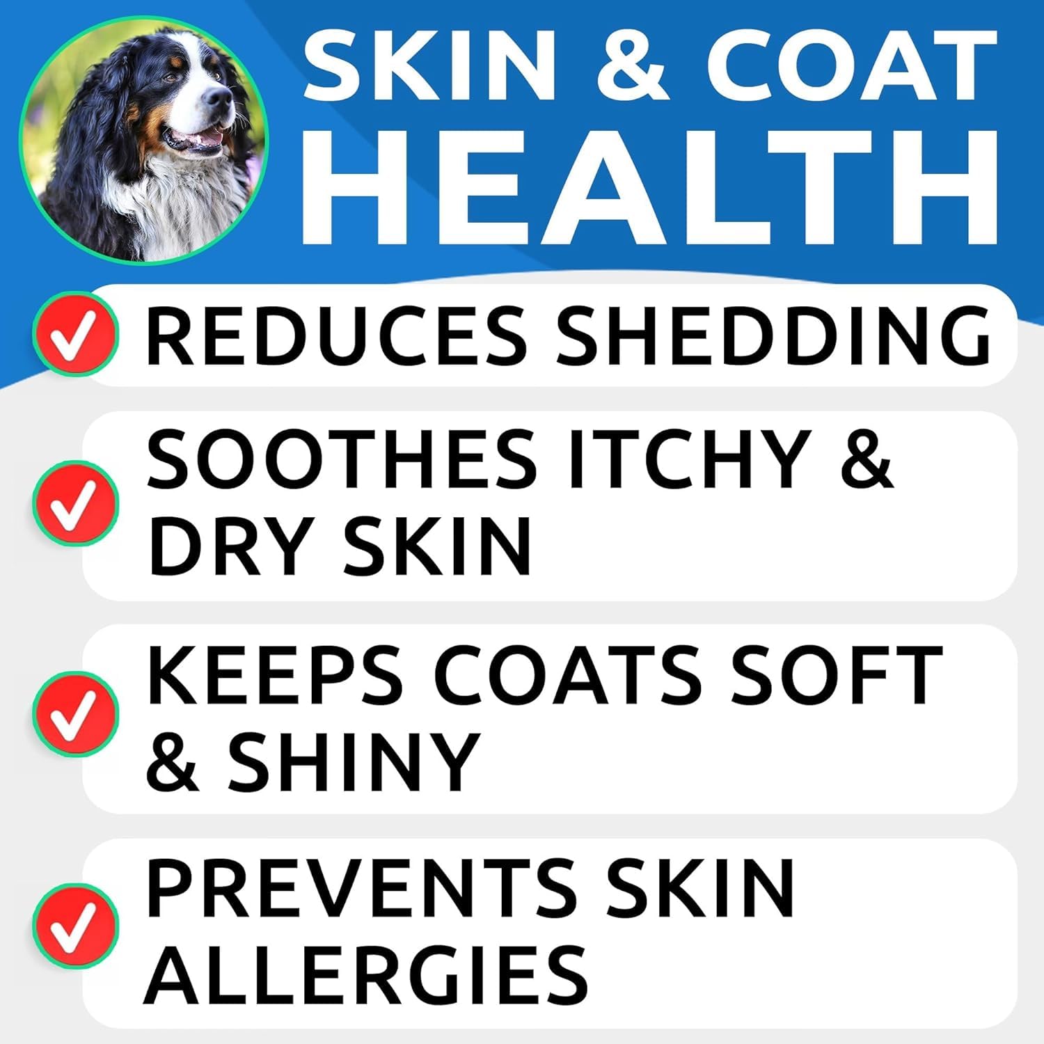 Omega 3 for Dogs - Fish Oil for Skin & Coat Health, Itch & Allergy Support