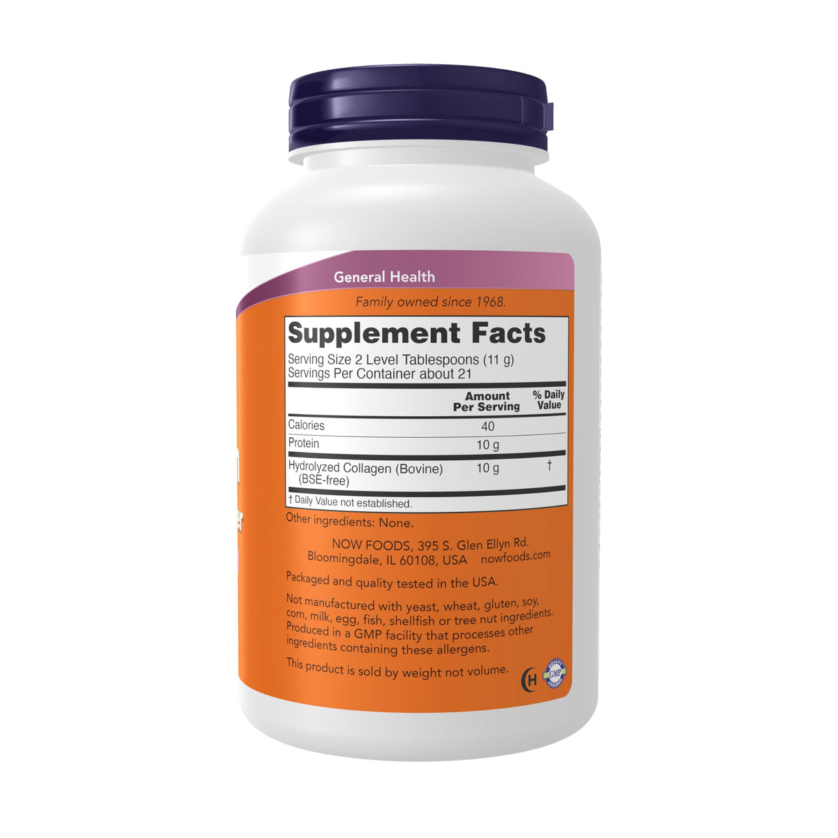 NOW Supplements, Collagen Peptides Powder, 8 oz