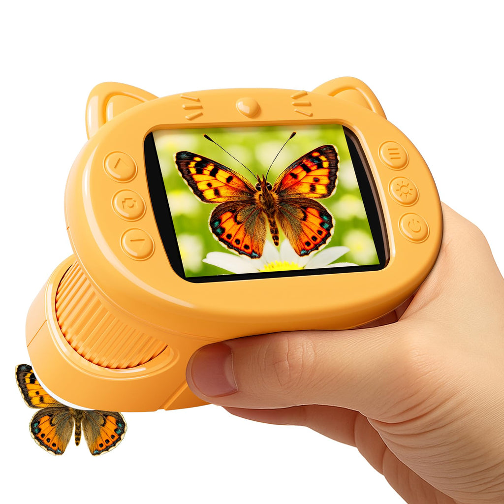 Handheld Digital Mini Microscope for Kids: 1000X 4K 2.4" Microscopes Toys