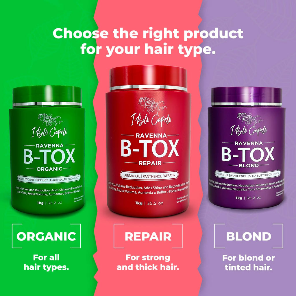I Belli Capelli Ravenna Hair B-tox Treatment – B-tox Capilar, 1kg Repair