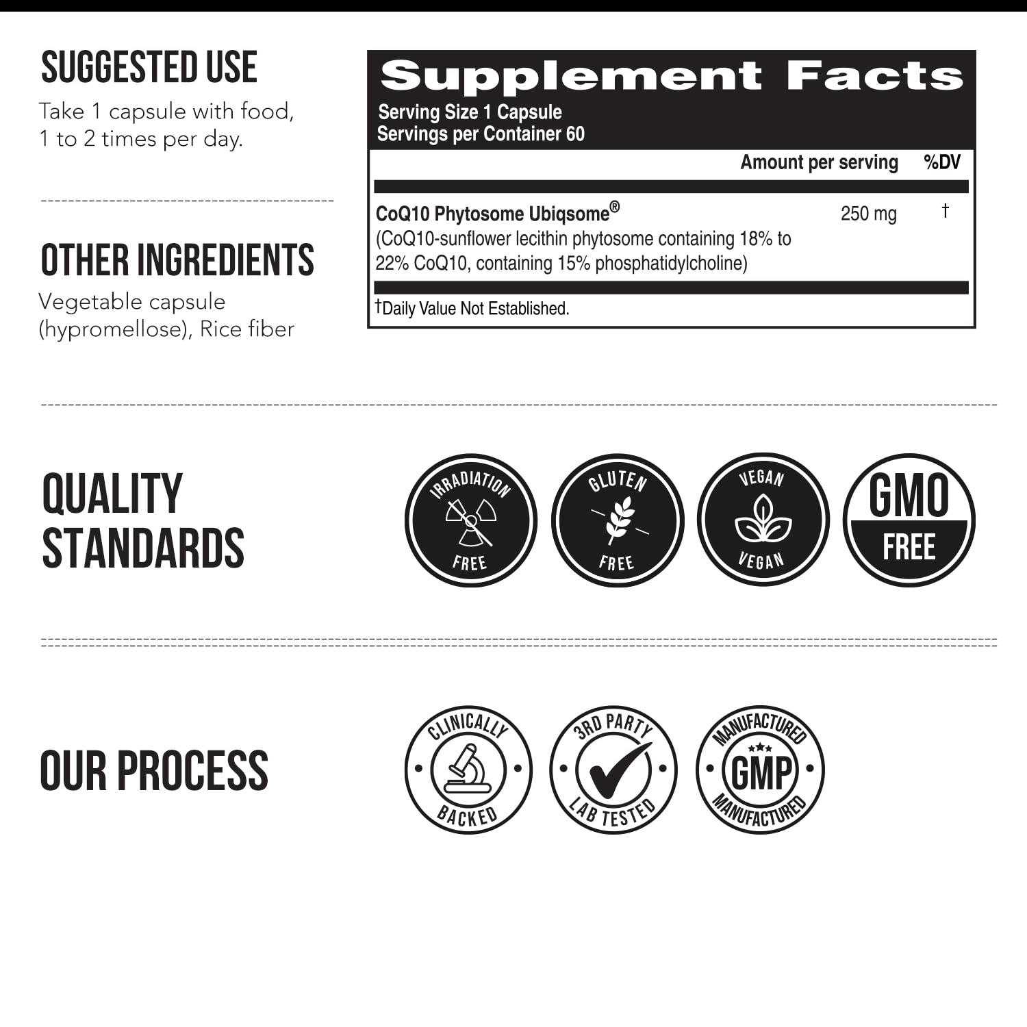 SoActive CoQ10® 250 mg: CoQ10 Phytosome with up to 9X Higher Absorption - Proven Cellular Delivery - Supports Cellular Energy Production (60 Capsules)