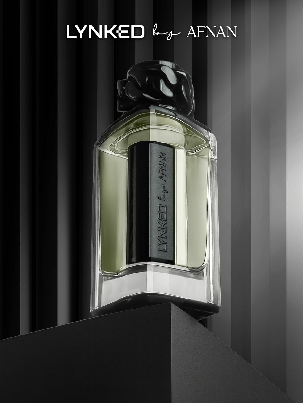 Afnan Lynked Freedom (Black) For Men Eau De Parfum, 3.4 Fl. Oz